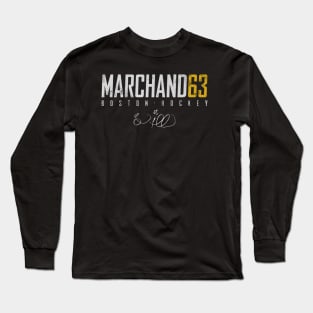 Brad Marchand Boston Elite Long Sleeve T-Shirt